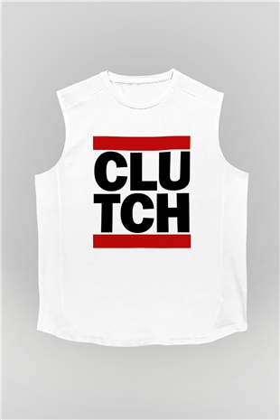 Clutch Beyaz Unisex Kolsuz Tişört