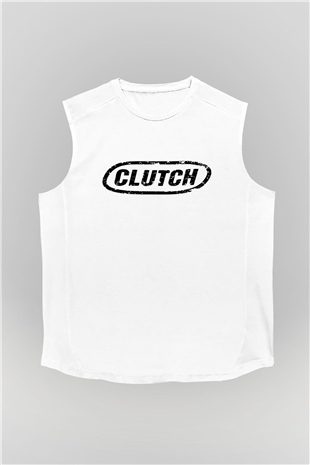 Clutch Beyaz Unisex Kolsuz Tişört