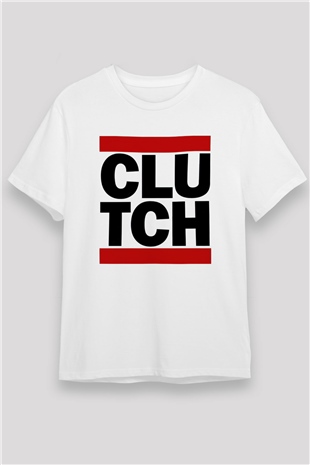 Clutch Beyaz Unisex Tişört T-Shirt - TişörtFabrikası