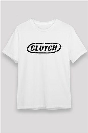 Clutch Beyaz Unisex Tişört T-Shirt - TişörtFabrikası