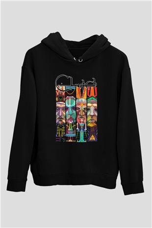Clutch Siyah Unisex Hoodie