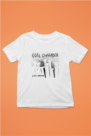 Coal Chamber Baskılı Beyaz Unisex Çocuk Tişört