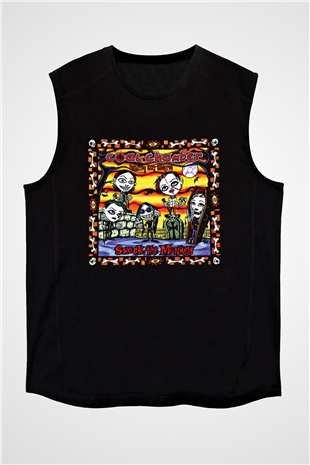 Coal Chamber Baskılı Unisex Siyah Kolsuz Tişört