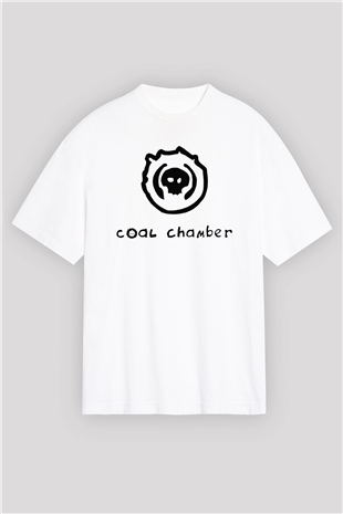 Coal Chamber Beyaz Unisex Oversize Tişört T-Shirt