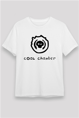 Coal Chamber Beyaz Unisex Tişört T-Shirt - TişörtFabrikası