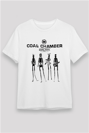 Coal Chamber Beyaz Unisex Tişört T-Shirt - TişörtFabrikası