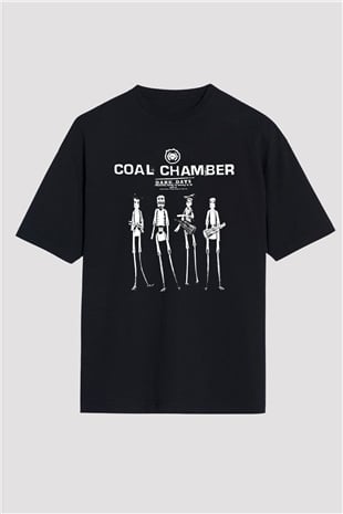 Coal Chamber Siyah Unisex Oversize Tişört T-Shirt