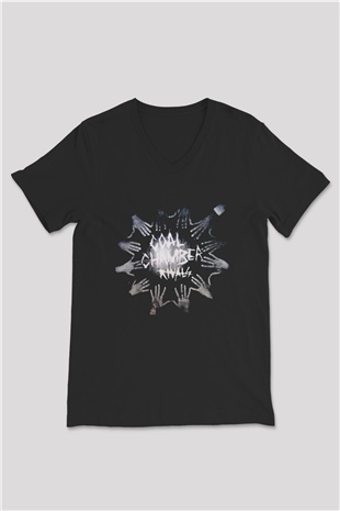 Coal Chamber Siyah Unisex V Yaka Tişört