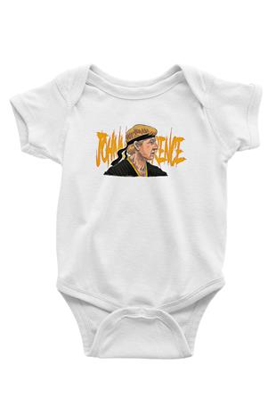 Cobra Kai Baskılı Beyaz Unisex Bebek Body - Zıbın