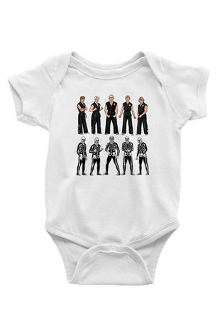 Cobra Kai Baskılı Beyaz Unisex Bebek Body - Zıbın