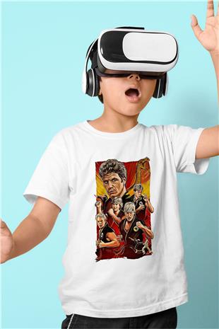 Cobra Kai Baskılı Beyaz Unisex Beyaz Çocuk Tişört - Tshirt