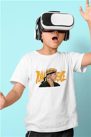 Cobra Kai Baskılı Beyaz Unisex Beyaz Çocuk Tişört - Tshirt