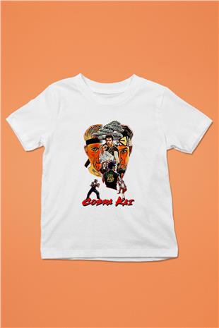 Cobra Kai Baskılı Beyaz Unisex Beyaz Çocuk Tişört - Tshirt