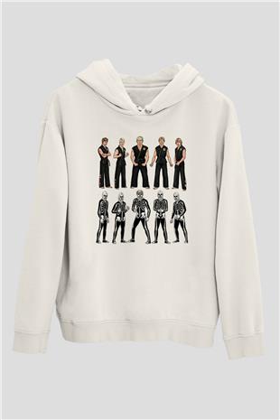 Cobra Kai Baskılı Beyaz Unisex Hoodie