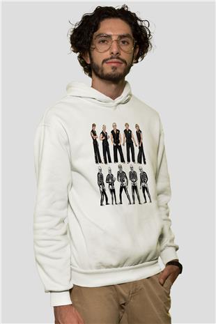 Cobra Kai Baskılı Beyaz Unisex Hoodie