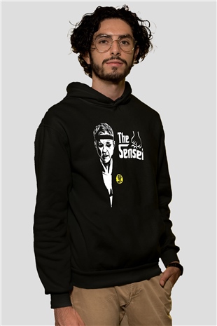 Cobra Kai Baskılı Unisex Siyah Hoodie
