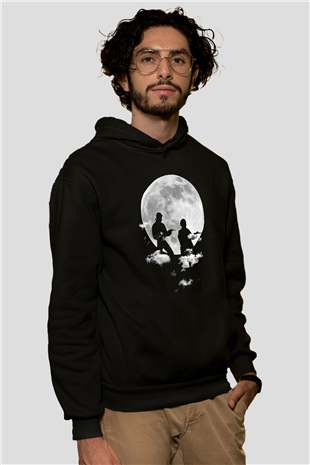 Cobra Kai Baskılı Unisex Siyah Hoodie