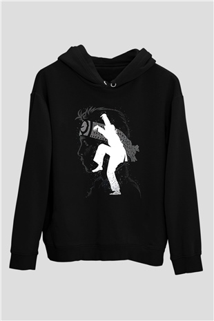 Cobra Kai Baskılı Unisex Siyah Hoodie