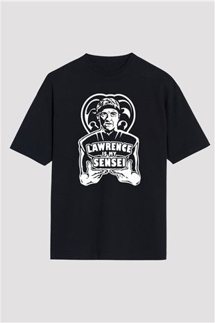 Cobra Kai Baskılı Unisex Siyah Oversize Tişört - Tshirt