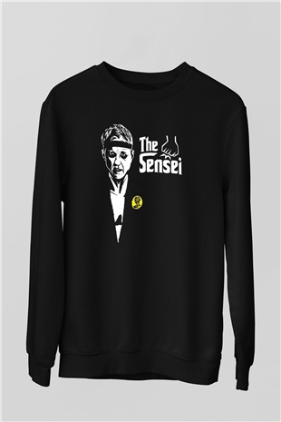 Cobra Kai Baskılı Unisex Siyah Sweatshirt