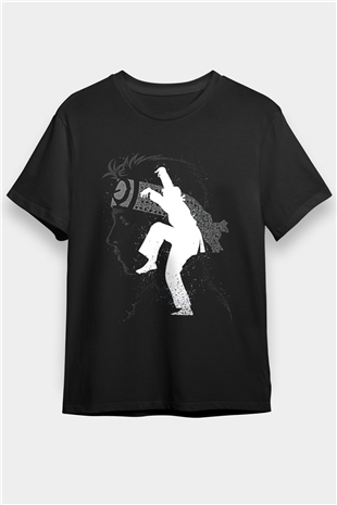 Cobra Kai Baskılı Unisex Siyah Tişört - Tshirt