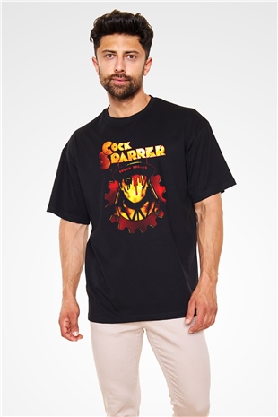 Cock Sparrer Siyah Oversize Tişört Oversize T-shirt - TişörtFabrikası