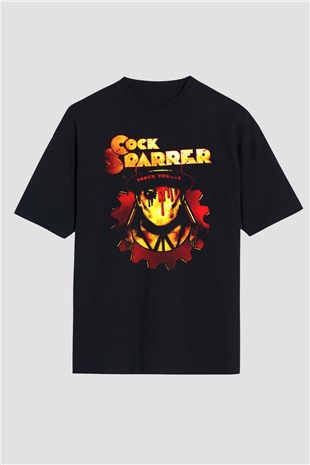 Cock Sparrer Siyah Oversize Tişört Oversize T-shirt - TişörtFabrikası
