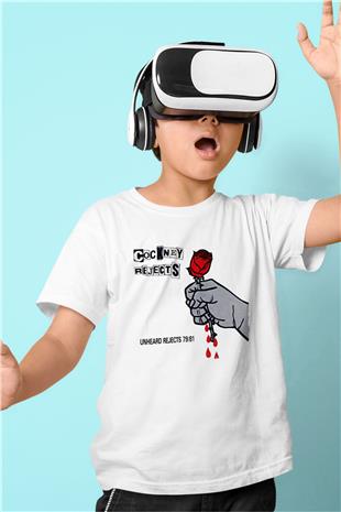 Cockney Rejects Baskılı Beyaz Unisex Beyaz Çocuk Tişört - Tshirt