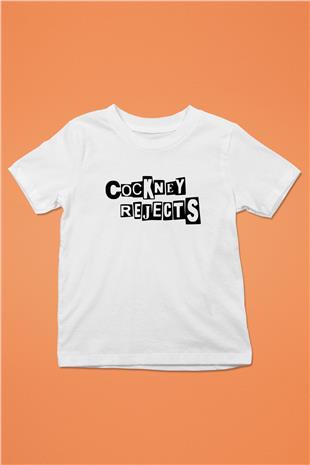 Cockney Rejects Baskılı Beyaz Unisex Beyaz Çocuk Tişört - Tshirt