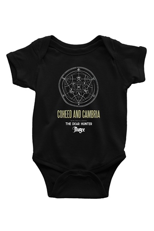 Coheed and Cambria Baskılı Siyah Bebek Body - Zıbın