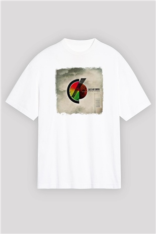 Coheed and Cambria Baskılı Unisex Beyaz Oversize Tişört