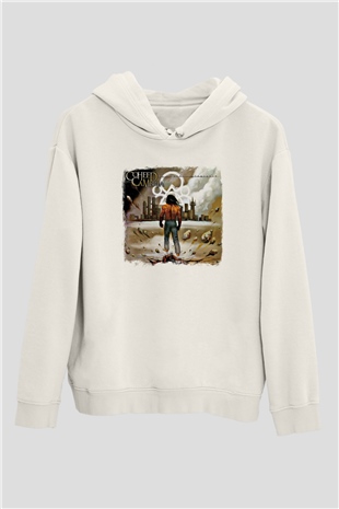 Coheed and Cambria Baskılı Unisex Beyaz Hoodie