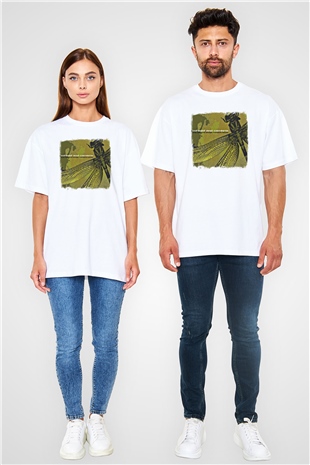 Coheed and Cambria Baskılı Unisex Beyaz Oversize Tişört