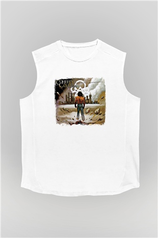 Coheed and Cambria Baskılı Unisex Beyaz Kolsuz Tişört