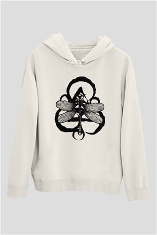 Coheed and Cambria Beyaz Unisex Kapşonlu Sweatshirt