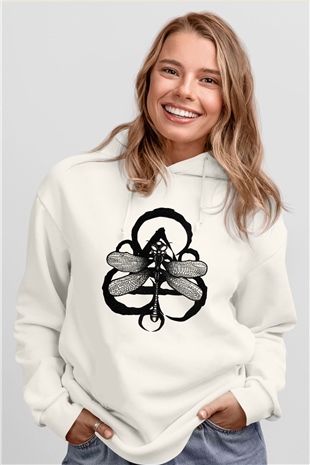 Coheed and Cambria Beyaz Unisex Kapşonlu Sweatshirt