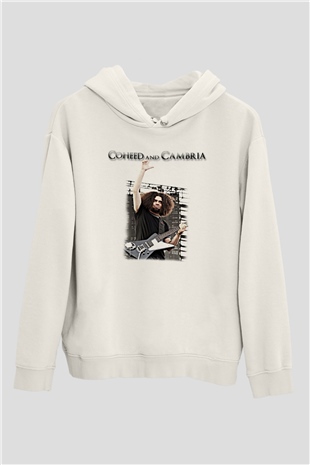 Coheed and Cambria Beyaz Unisex Kapüşonlu Sweatshirt