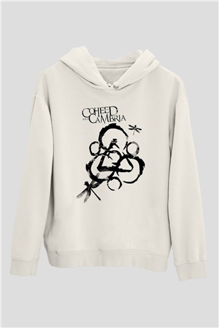 Coheed and Cambria Beyaz Unisex Kapüşonlu Sweatshirt