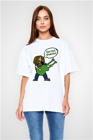 Coheed and Cambria Beyaz Oversize Tişört Oversize T-shirt - TişörtFabrikası