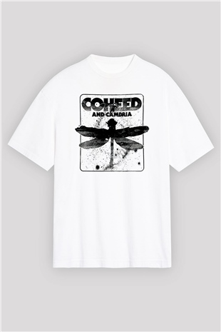 Coheed and Cambria Beyaz Oversize Tişört Oversize T-shirt - TişörtFabrikası