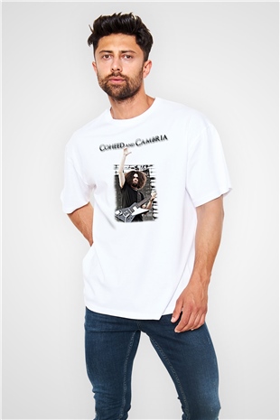 Coheed and Cambria Beyaz Oversize Tişört Oversize T-shirt - TişörtFabrikası