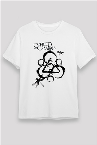 Coheed and Cambria Beyaz Unisex Tişört T-Shirt - TişörtFabrikası