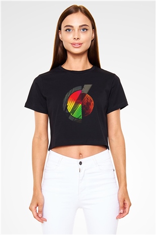 Coheed and Cambria Siyah Crop Top Tişört