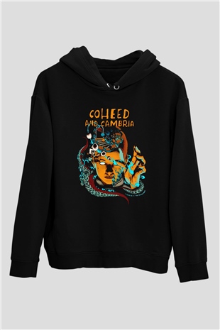 Coheed and Cambria Siyah Unisex Kapüşonlu Sweatshirt