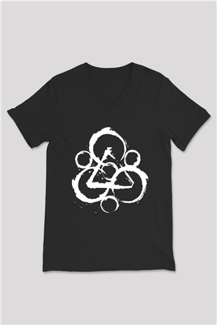 Coheed and Cambria Siyah Unisex V Yaka Tişört T-Shirt