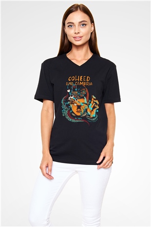 Coheed and Cambria Siyah Unisex V Yaka Tişört