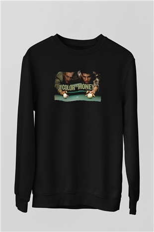Color of Money Siyah Unisex  Sweatshirt