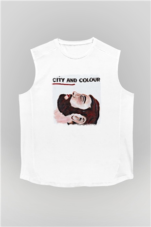 Color of Violence Baskılı Unisex Beyaz Kolsuz Tişört