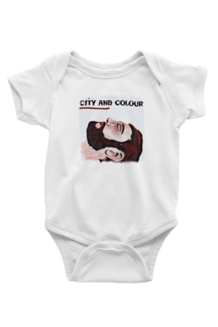 Color of Violence Baskılı Unisex Beyaz Bebek Body - Zıbın
