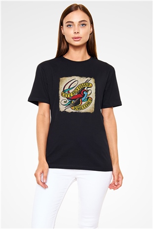 Color of Violence Baskılı Unisex Siyah Tişört